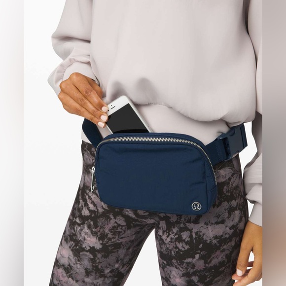 lululemon athletica Handbags - NWT Lululemon Athletica Everywhere Belt Bag 1L Fanny Pack Waist Bag Navy Blue